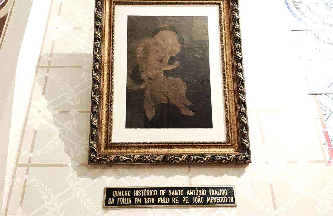 Foto notícia Sabia que o quadro que deu início à festa religiosa mais antiga da Imigração Italiana está no Santuário Santo Antônio?