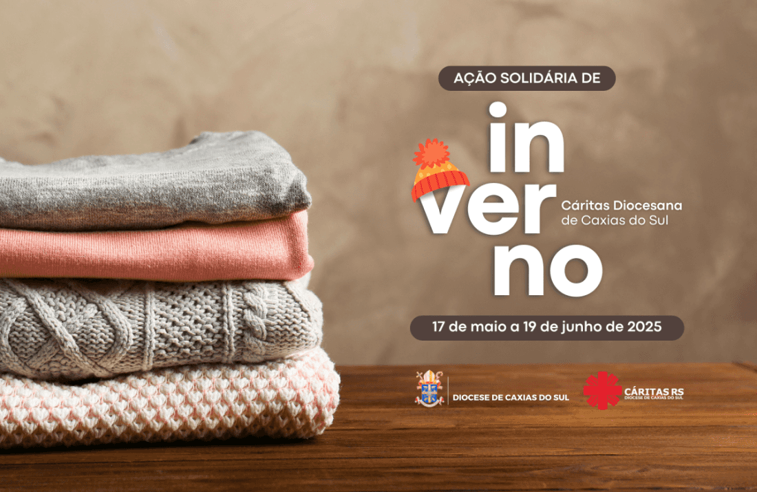 Foto notícia Cáritas da Diocese de Caxias do Sul promove ação solidária de inverno para aquecer corações