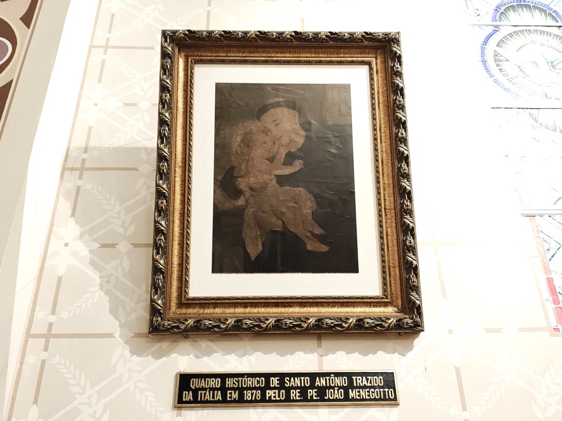 Sabia que o quadro que deu início à festa religiosa mais antiga da Imigração Italiana está no Santuário Santo Antônio?